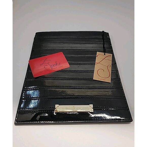ZAC‎ POSEN NY Z Spoke Black Aida iPad Black Patent Leather Sleeve Case With Tags - Picture 12 of 14